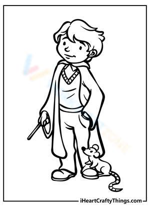 Ron and Scrabbers Illustration