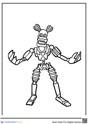 Robotic Villain Illustration