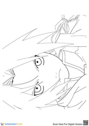 Printable Hinata Hyuga Coloring Page | Grade K-5 Art