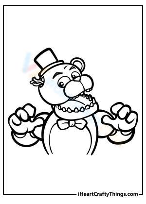 Coloring with Creepy Freddy