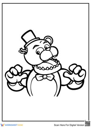 Coloring with Creepy Freddy
