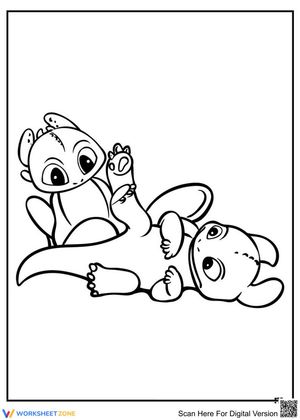 Two Baby Dragons Illustration