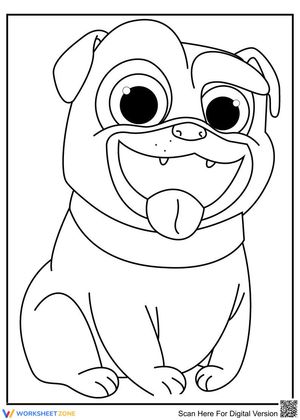 Smiling Dog Illustration