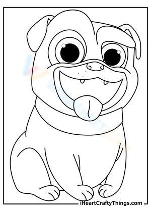 Smiling Dog Illustration