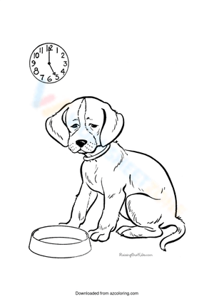 Dog Feeling Hungry Illustration