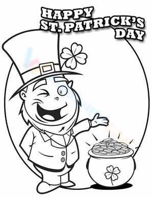 Happy St. Patrick's Day Illustration Worksheet