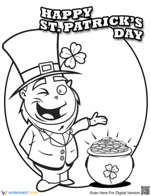 Happy St. Patrick's Day Illustration Worksheet