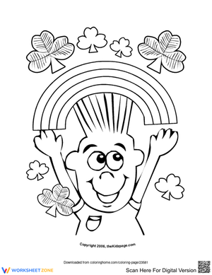 St. Patrick's Day Rainbows and Shamrocks Worksheet