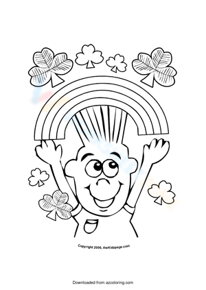St. Patrick's Day Rainbows and Shamrocks Worksheet