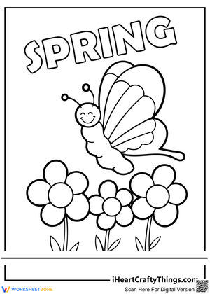 Hello Spring Poster Illustration Worksheet