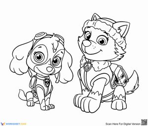 Everest Paw Patrol Coloring Page | Essential Grade K-2