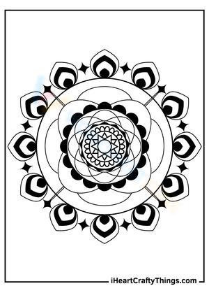 Flower and circular patterns