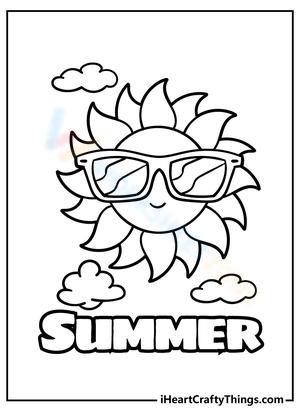 Lovely Sun Illustration Worksheet