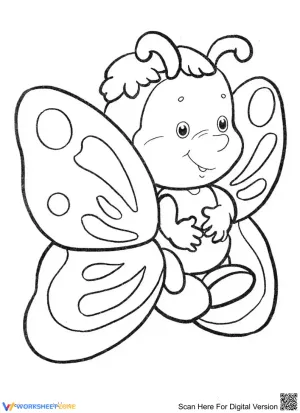 Baby Butterfly Reading Comprehension Worksheet