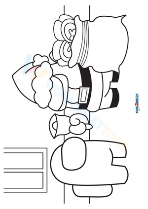 Among Us Christmas Illustration Worksheet