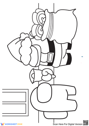 Among Us Christmas Illustration Worksheet