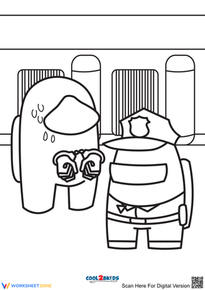 Police Among Us Illustration Worksheet