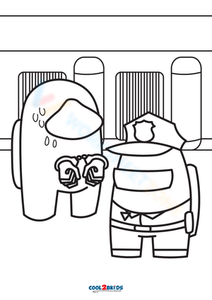 Police Among Us Illustration Worksheet