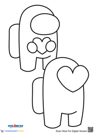 Two Lovely Among Us Illustration Worksheet