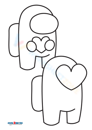 Two Lovely Among Us Illustration Worksheet