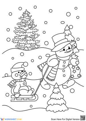 Build a Snowman: A Fun Winter Activity Worksheet