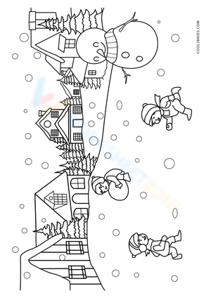 Fun at the Winter Playground: An Activity Scene