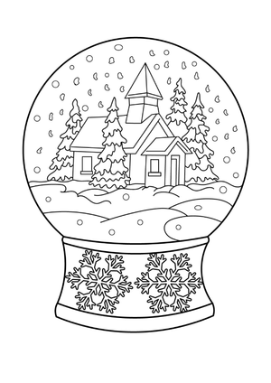 Magical Snow Crystal Ball: A Winter Wonderland