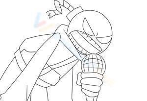 FNF Whity: Character Art Worksheet for Fans