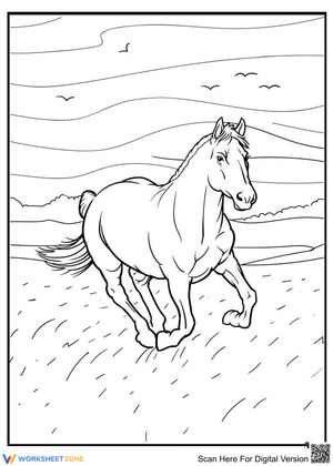 Horse running