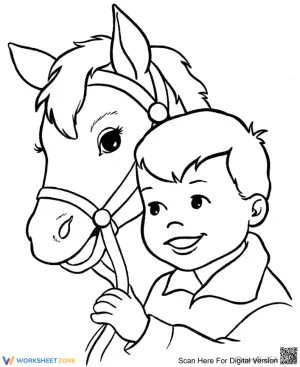 Horse and Boy: Friendship Drawing Guide