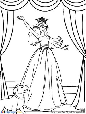Barbie Dancing: Creative Drawing Activity
