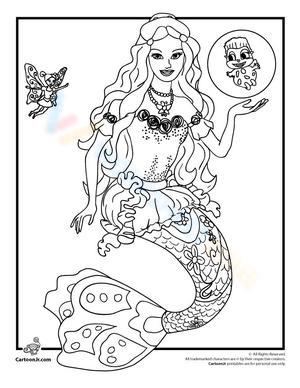 Beautiful Barbie Mermaid: Learn to Draw