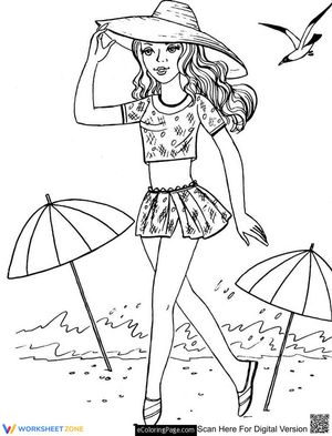 Barbie at the Beach: Summer Art Fun