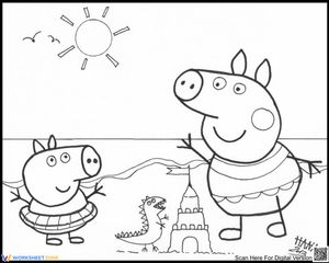Peppa Pig at the Beach: Fun Art Activity