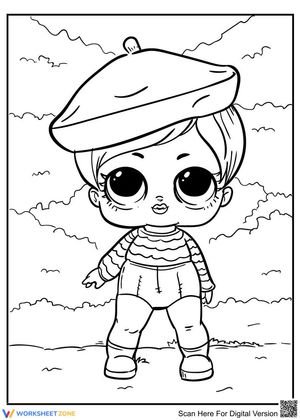 LOL Beatnik Baby: Artistic Drawing