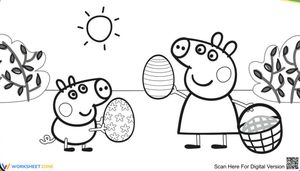 Peppa Pig Collecting Eggs: Learn Art