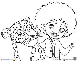 Antonio and Parce Coloring Page