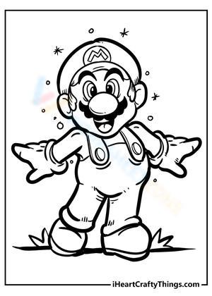 Excited Mario Illustration