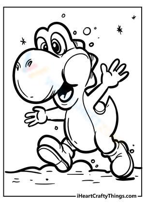 Friendly dinosaur Yoshi
