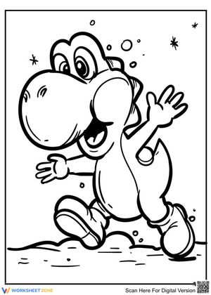 Friendly dinosaur Yoshi