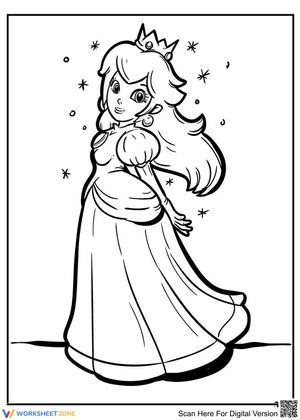Princess Rosalina Coloring Page