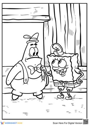 SpongeBob and Patrick Coloring Page | Printable Fun