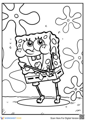 Printable Spongebob Singing Coloring Page | Grades K-5