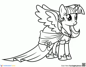 Luna with a Coat Coloring Page | Essential Printable