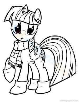 Twilight Sparkle in winter
