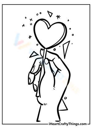 Hand holding a heart