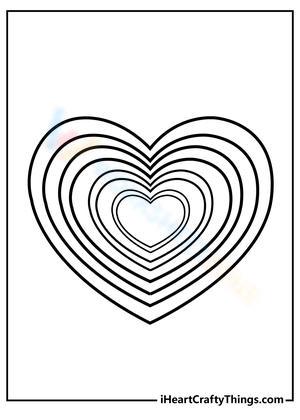 Heart with layers