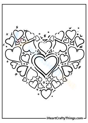 Heart-shaped patterns