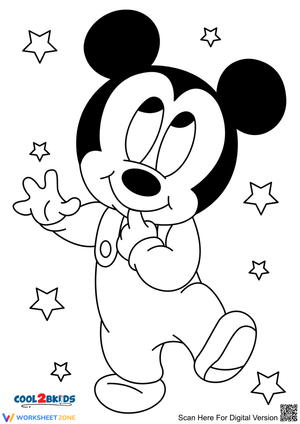 Lovely Mickey Mouse Illustration