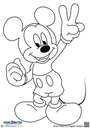 Mickey Saying "Hi"